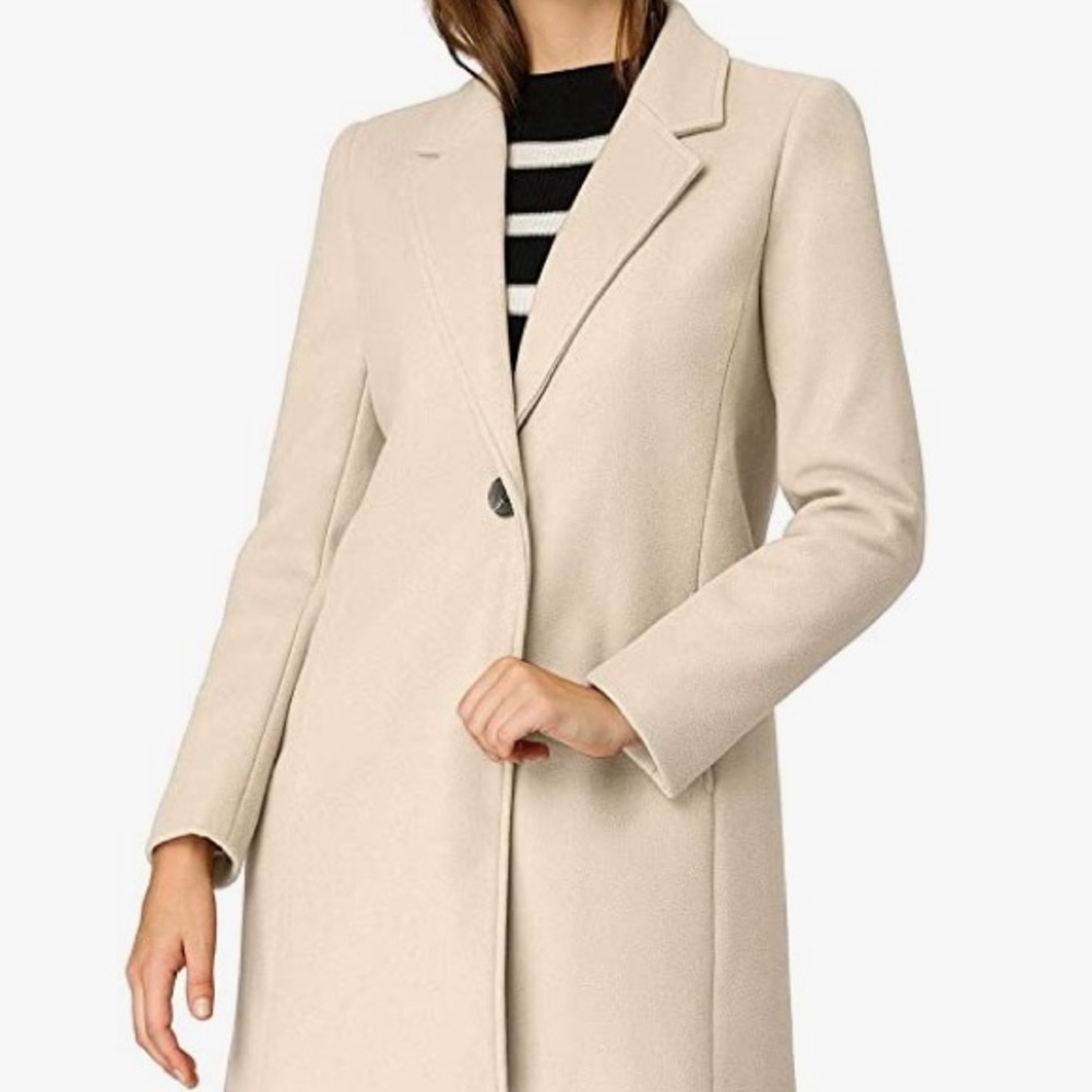 NWT Cream pea coat
